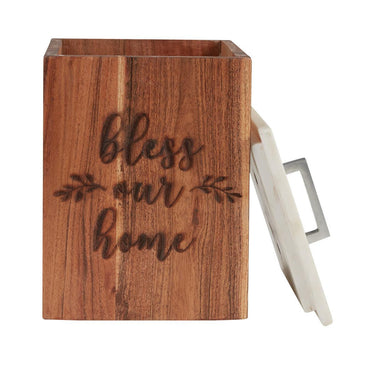 Farmhouse Wood Canister-Large Park Designs - The Fox Decor